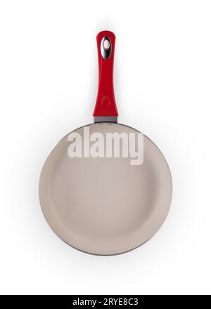Frying pan on a white background Stock Photo