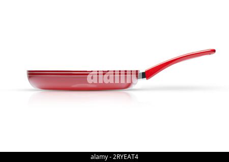 Frying pan on a white background Stock Photo