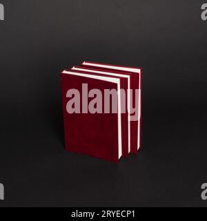 Book on black background Stock Photo