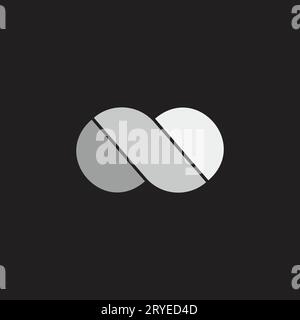 simple geometric gradient cloud simple logo vector Stock Vector
