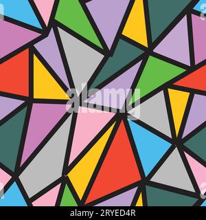 triangles colorful seamless pattern background vector Stock Vector