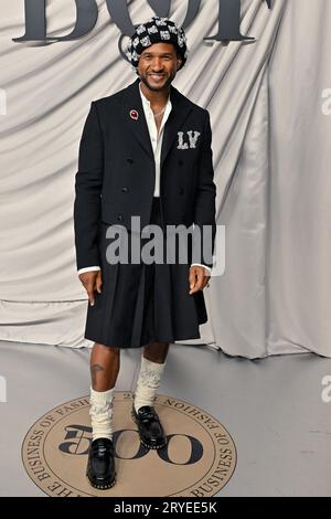 Paris, France. 30th Sep, 2023. Usher attending the #BoF500 Gala during Paris Fashion Week on September 30, 2023 in Paris, France. Photo by Julien Reynaud/APS-Medias/ABACAPRESS.COM Credit: Abaca Press/Alamy Live News Stock Photo