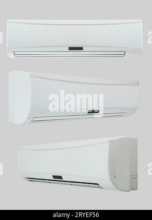 Air conditioner on a light background Stock Photo