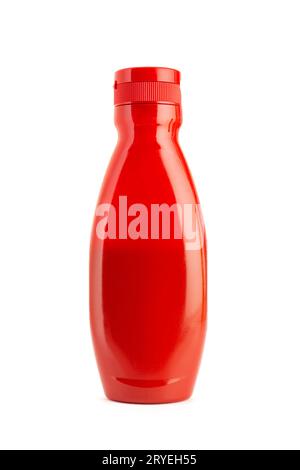 Ketchup sauce bottle isolated on white background Stock Photo