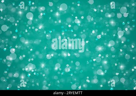 Abstract teal blue Christmas winter background Stock Photo