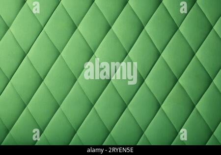 Green leather upholstery background texture Stock Photo