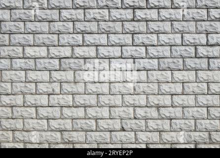 White painted brick wall background Stock Photo