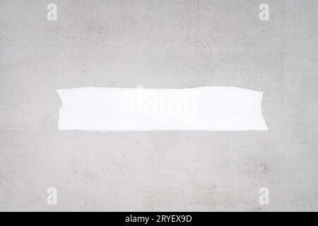 Blank Ripped white paper on gray concrete background to add text. Mock up. Template Stock Photo