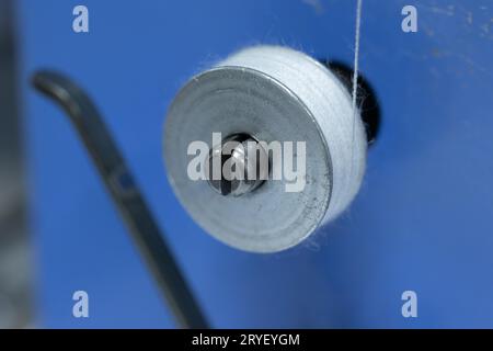 Close-up of bobbin thread for embroidery machine use Stock Photo