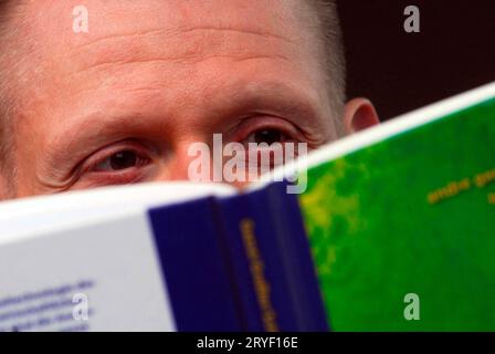 Student learning and exam preparation Stock Photo