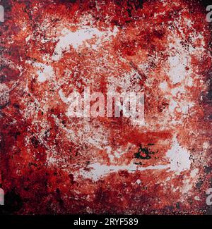 Grunge vintage red background texture Stock Photo