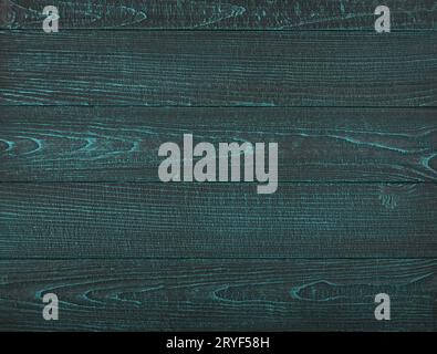 Old aged teal wooden planks background texture Stock Photo
