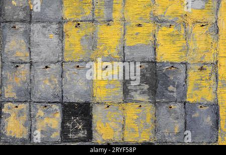 Abstract yellow and gray background Stock Photo