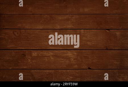 Brown painted wooden planks background Stock Photo