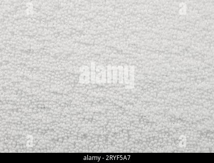 Background of white expanded polystyrene balls Stock Photo