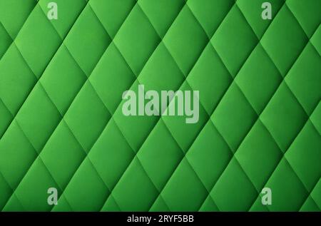Green leather upholstery background texture Stock Photo