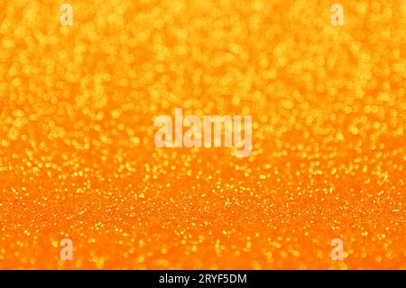 Abstract background of golden bokeh lights Stock Photo
