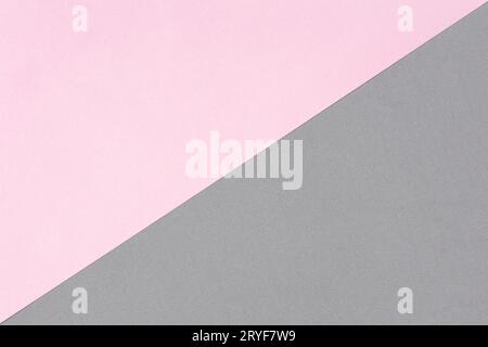 Pink paper and grey foam sheet with diagonal texture background. Template for for text or drawing Stock Photo