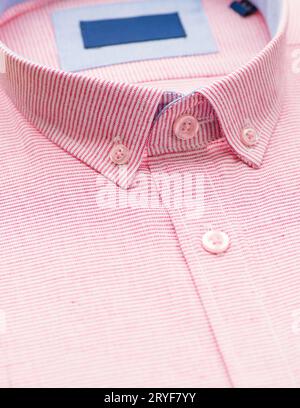 Cotton shirt, close-up Stock Photo