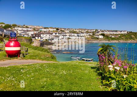26 May 2023: Portscatho, a seaside village on the Roseland Peninsula, Cornwall, UK. Famous as an artists colony. Stock Photo