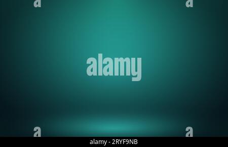 Abstract green gradient empty studio room with copy space for you deisgn Stock Vector