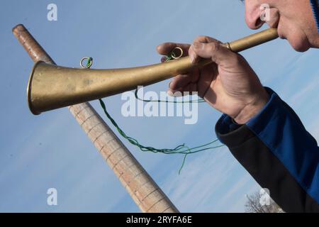 Blasting signal before an explosion Stock Photo - Alamy