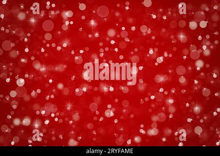 Abstract red Christmas winter background Stock Photo
