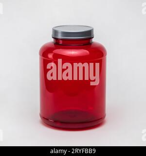 Plastic pill jars Stock Photo