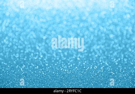Abstract background of blue bokeh lights Stock Photo