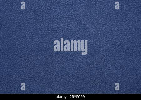 Background texture of blue natural leather grain Stock Photo