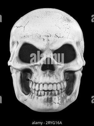Skeleton Mask Isolated On Black Stock Photo