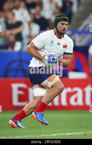 Paris, France, 9th September 2023. Gregory Alldritt of France during the Rugby World Cup 2023 match at Stade de France, Paris. Picture credit should read: Paul Thomas / Sportimage Stock Photo