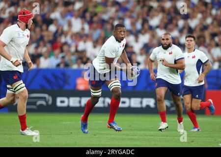 Paris, France, 9th September 2023. Cameron Woki of France during the Rugby World Cup 2023 match at Stade de France, Paris. Picture credit should read: Paul Thomas / Sportimage Stock Photo