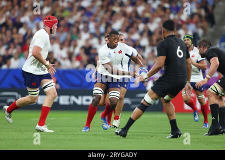 Paris, France, 9th September 2023. Cameron Woki of France during the Rugby World Cup 2023 match at Stade de France, Paris. Picture credit should read: Paul Thomas / Sportimage Stock Photo