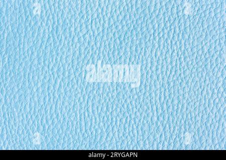 Blue Leather background texture. Full frame Stock Photo