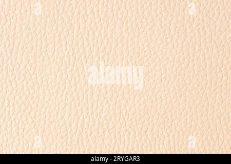 Beige Leather background texture. Full frame Stock Photo