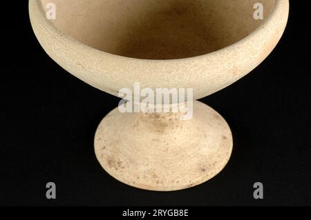 A clay vase isolated on a white background Stock Photo