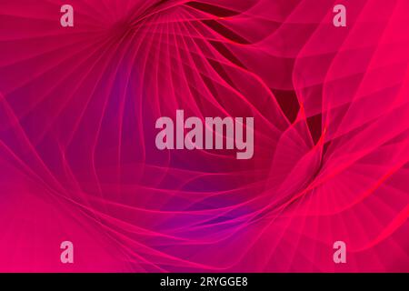Abstract red lit pattern, photograph created with slow shutter speed and camera rotation Stock Photo