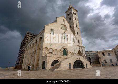 TRANI, ITALY, JULY, 8, 2022 - The Basilica Cathedral of the Blessed Virgin Mary of the Assumption in Trani, Apulia, Italy Stock Photo