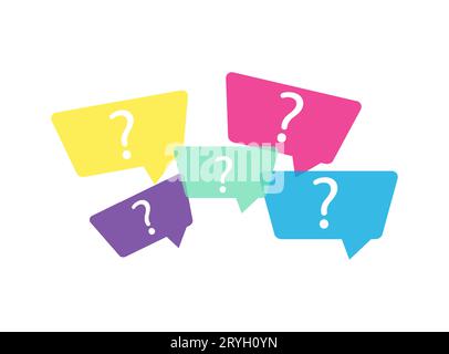 Question mark vector illustration. Support Abstract help banner vector layout background set. For art template design, list, front page, mockup brochu Stock Vector