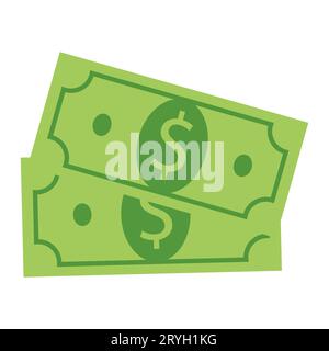 Vector Dollar sign, money dollar icon - currency dollar bill symbol Stock Vector