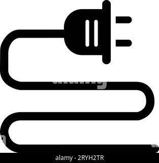 Electric plug icon. Electricity and energy symbol. Connection and disconnection concept. Concept of 404 error connection. Outlet socket unplugged. Wir Stock Vector