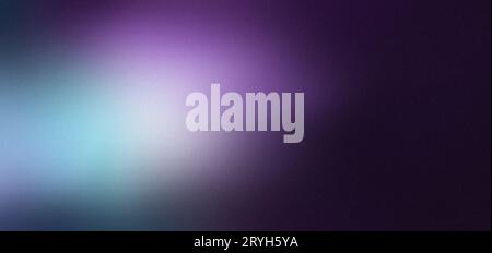 Purple blue grainy color gradient background, abstract soft blurred colors on dark background, copy space Stock Photo