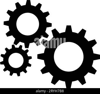 Gear wheel icon. Simple Gear wheel or setting. Cogwheel. Gear icons. Vector Stock Vector