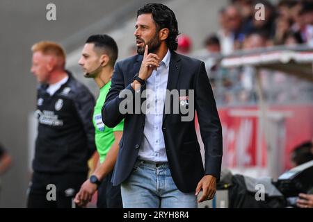 Reims, France, France. 1st Oct, 2023. Fabio GROSSO of Lyon during the Ligue 1 match between Stade de Reims and Olympique Lyonnais (OL) at Auguste Delaune Stadium on October 01, 2023 in Reims, France. (Credit Image: © Matthieu Mirville/ZUMA Press Wire) EDITORIAL USAGE ONLY! Not for Commercial USAGE! Stock Photo