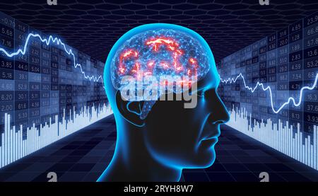 Human thought process Stock Photo