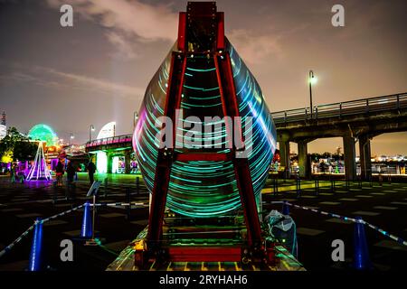 Illuminated car Stock Photo