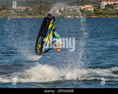 Olbia, Italy - June 02 - 2019 Aquabike world Championship gran prix of Italy Stock Photo