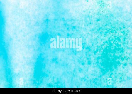 Blue and green watercolor on white paper canvas. Abstract art background Stock Photo