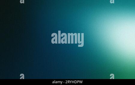 White green blurred gradient on dark grainy background, glowing light spot, copy space Stock Photo